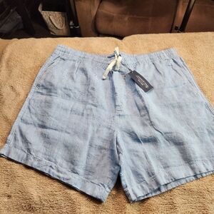 Vineyard Vines NWT 7'inseam 100%Linen Club Blue Shorts XXL